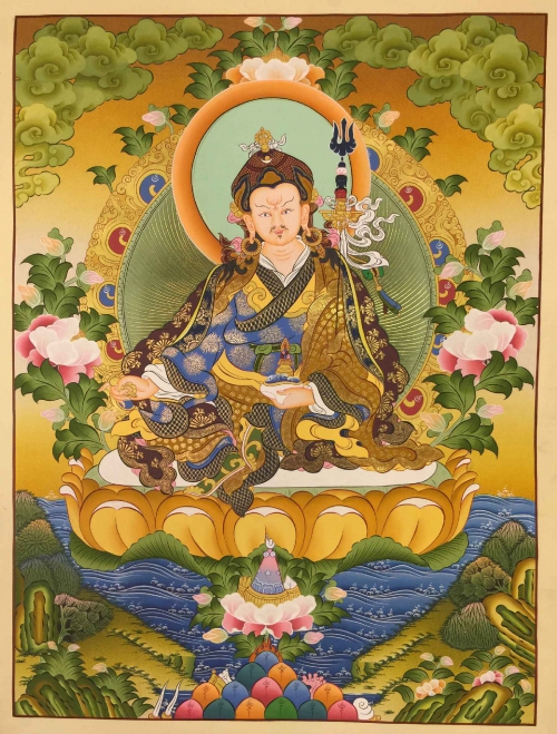 Guru-Rimpoche-Padmasambhava-Thangka-500x659